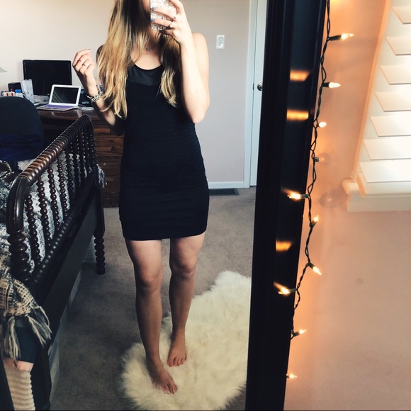 Forever 21 Dresses & Skirts - Forever 21 Sexy Black Bodycon Mesh Dress